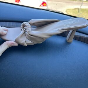 NEW WITH BOX- Women’s size 9 fancy heel sandal